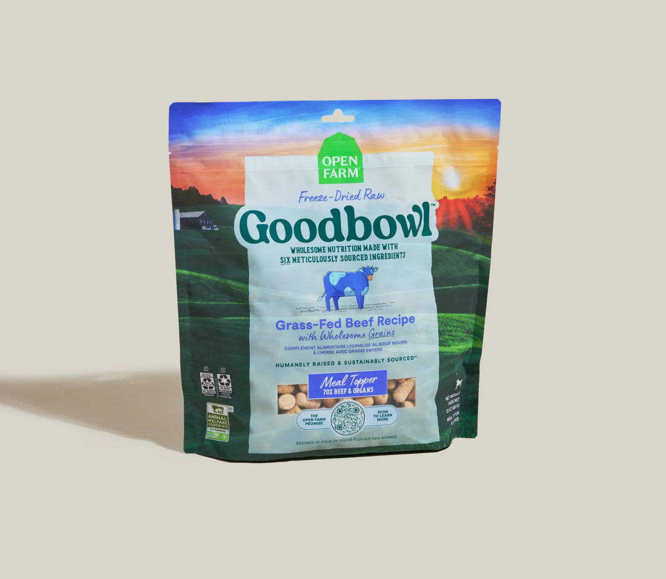 Open Farm Goodbowl Freeze Dried Raw Morsels, Grass-Fed Beef