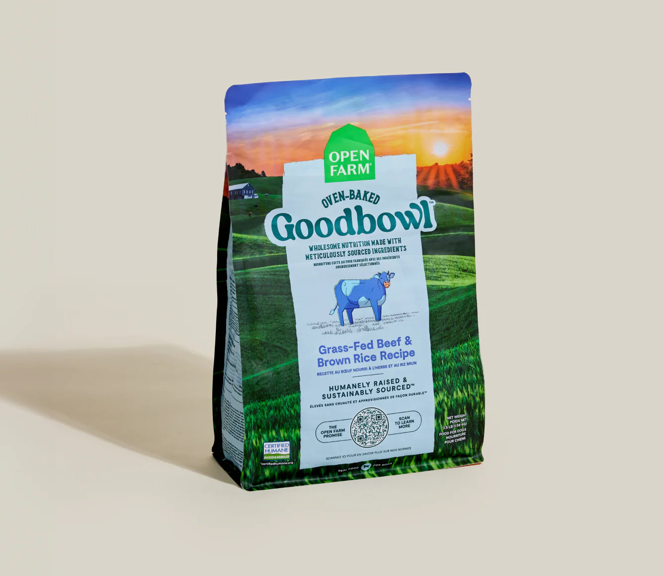 Open Farm Goodbowl Dog Kibble, Grass-Fed Beef & Brown Rice