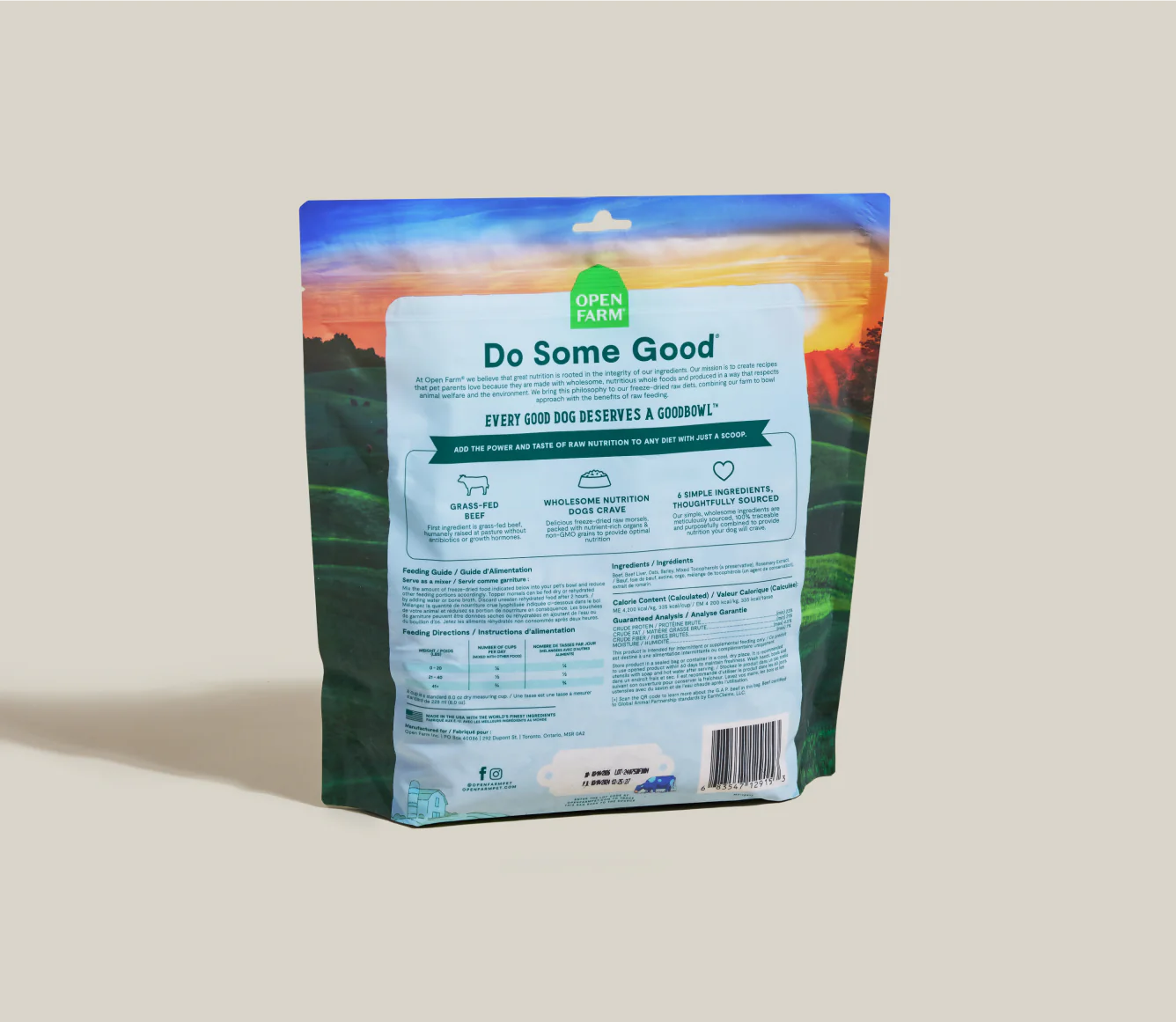 Open Farm Goodbowl Freeze Dried Raw Morsels, Grass-Fed Beef