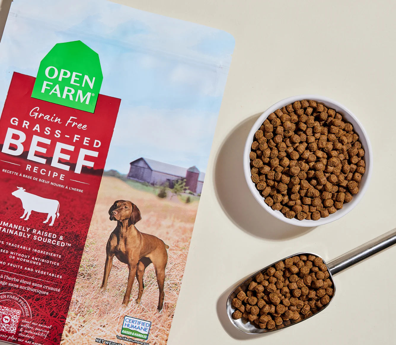 Open Farm Grain-Free Kibble, Grass-Fed Beef