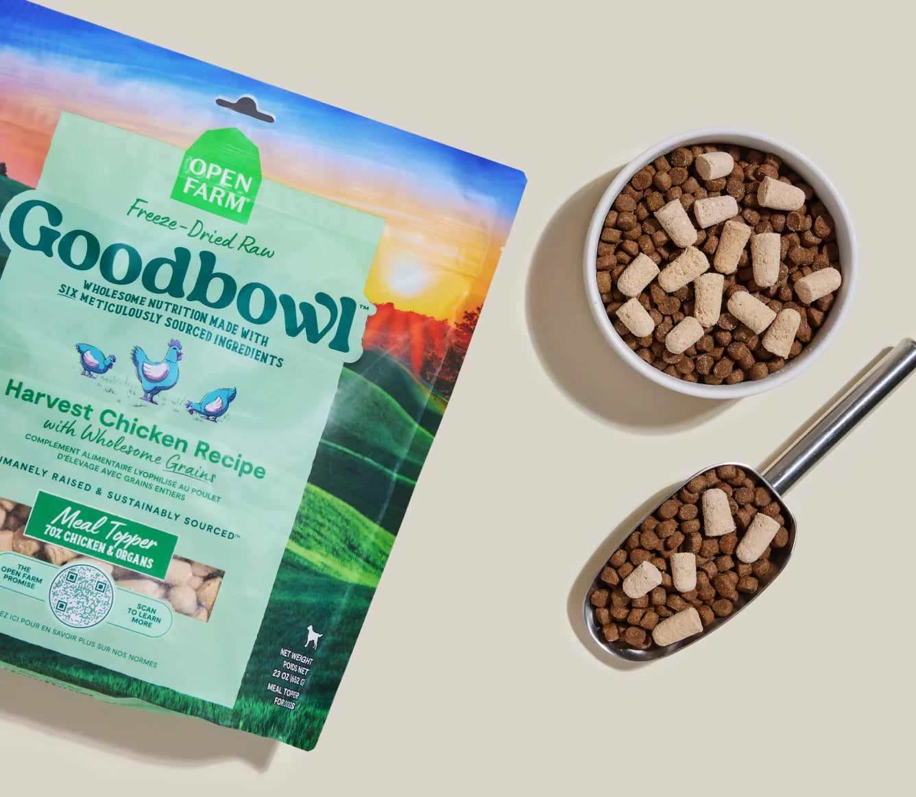 Open Farm Goodbowl Freeze Dried Raw Morsels, Harvest Chicken