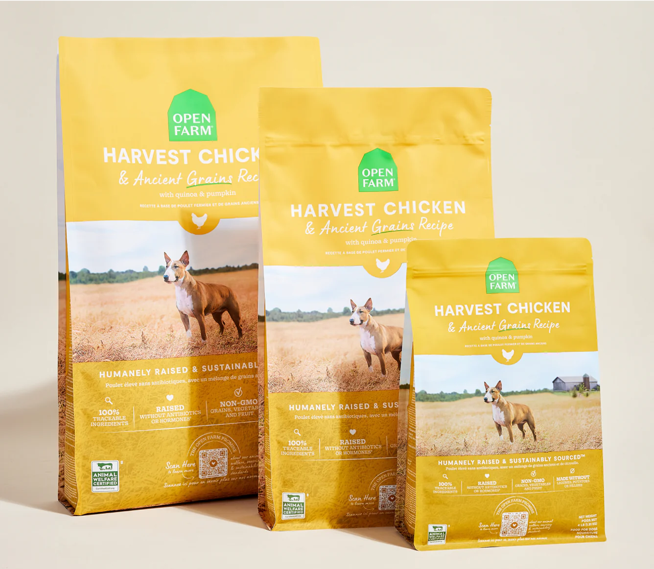 Open Farm Ancient Grains Kibble, Harvest Chicken