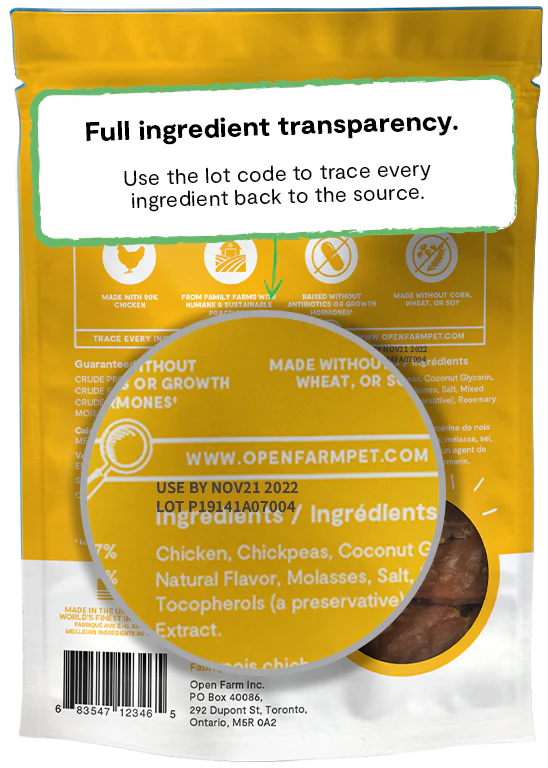 Open Farm Dehydrated Treats, Chicken