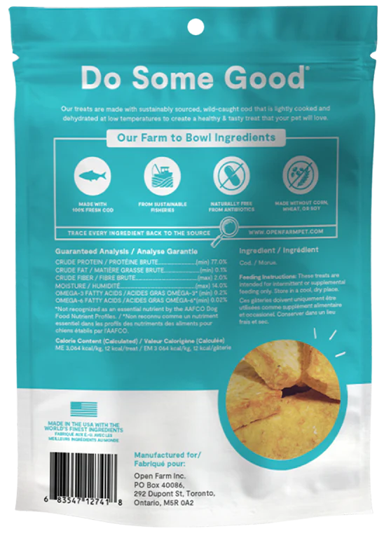 Open Farm Dehydrated Treats, Cod Fish