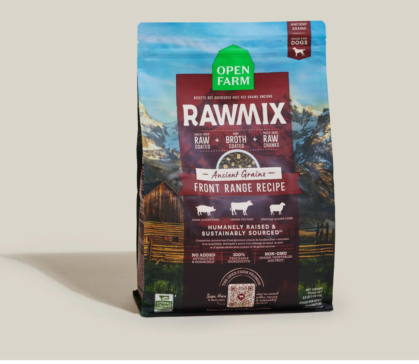 Open Farm RawMix with Ancient Grains Kibble, Front Range
