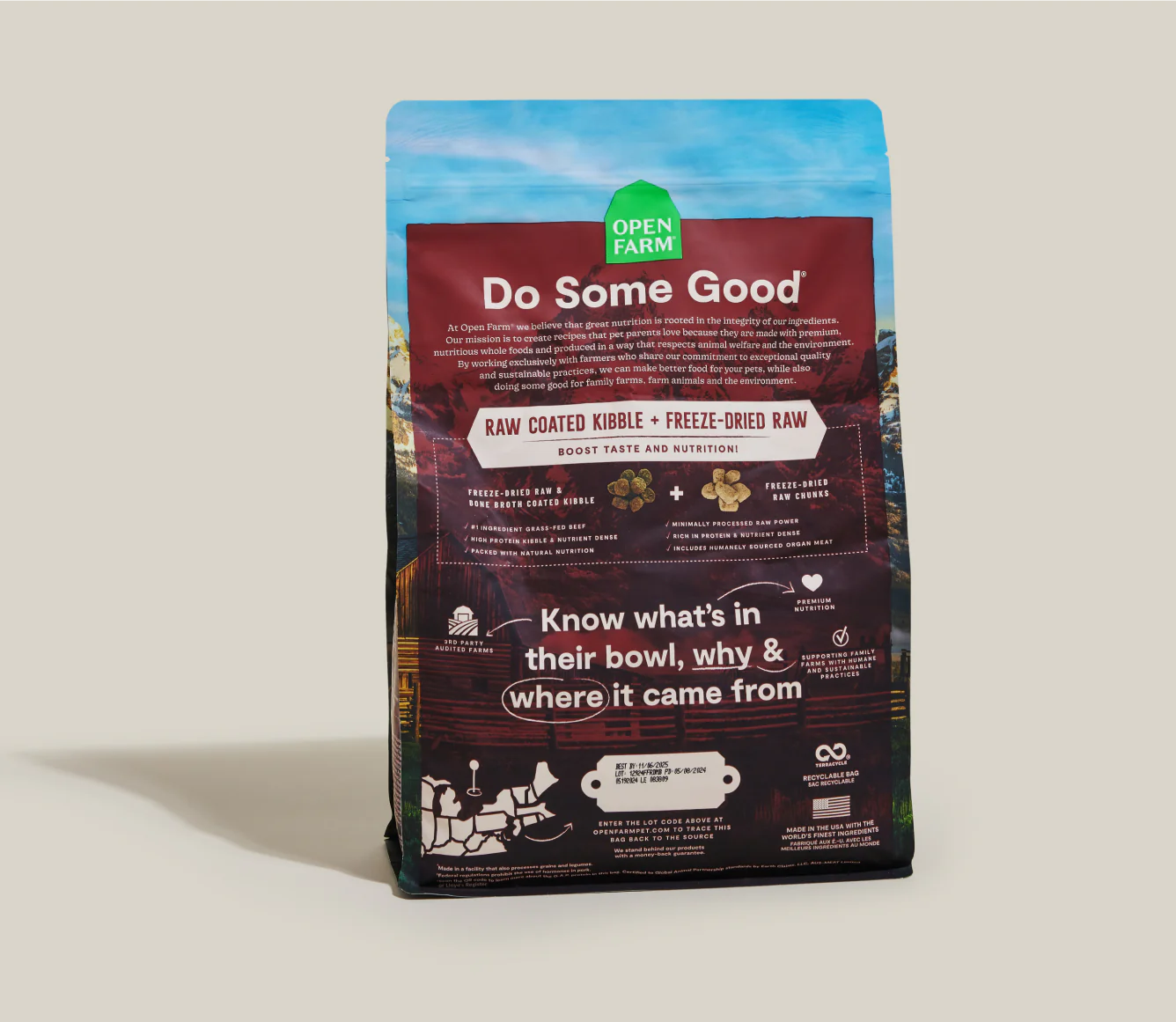 Open Farm RawMix with Ancient Grains Kibble, Front Range