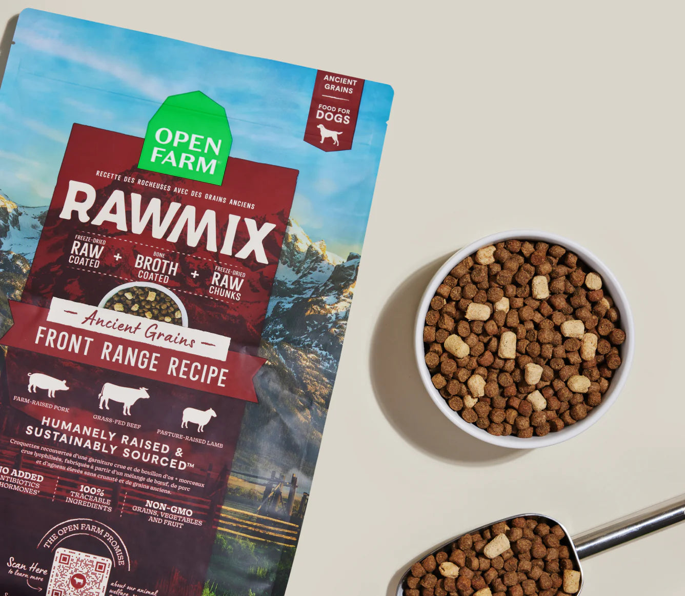 Open Farm RawMix with Ancient Grains Kibble, Front Range