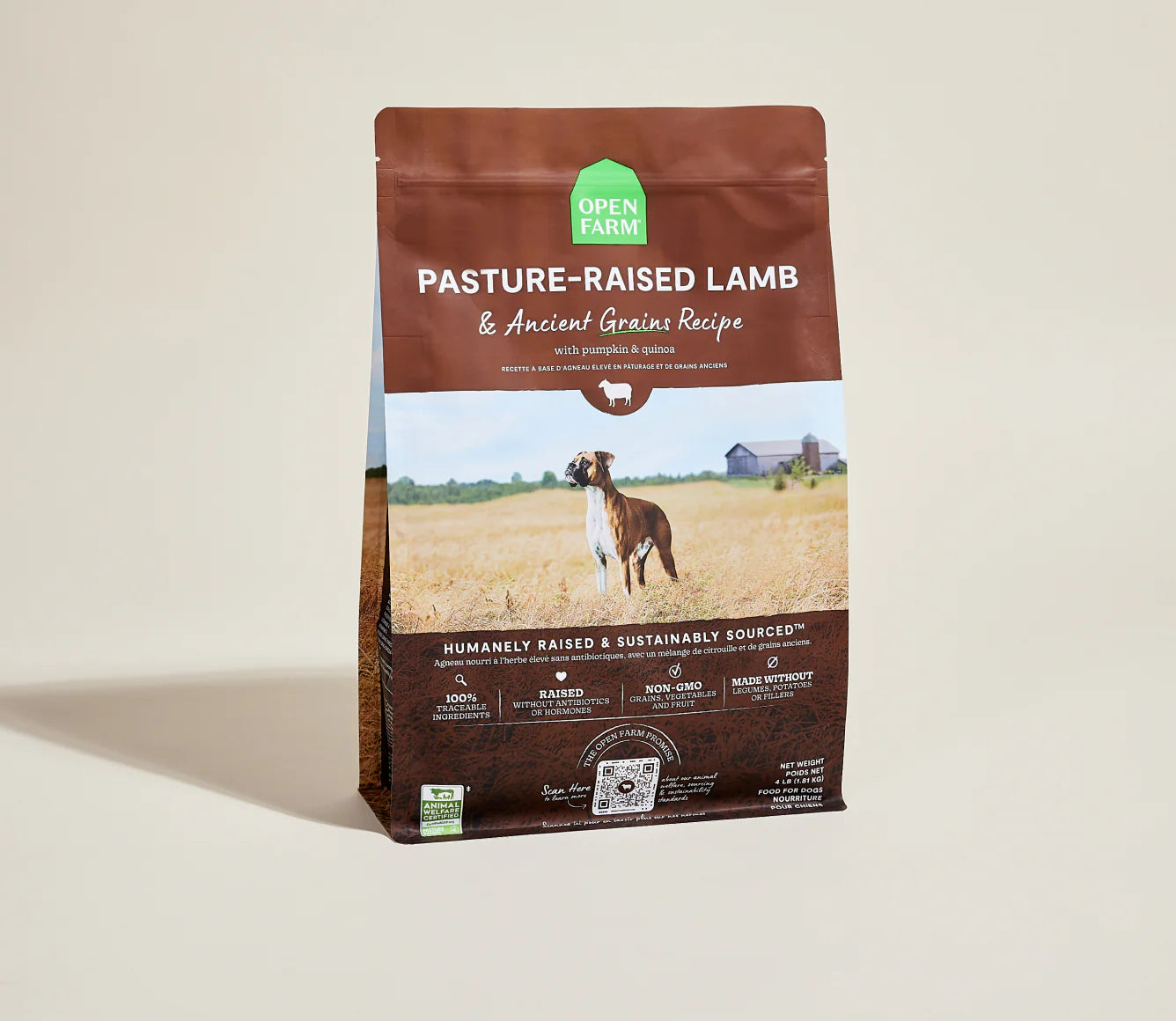 Open Farm Ancient Grains Kibble, Pasture-Raised Lamb
