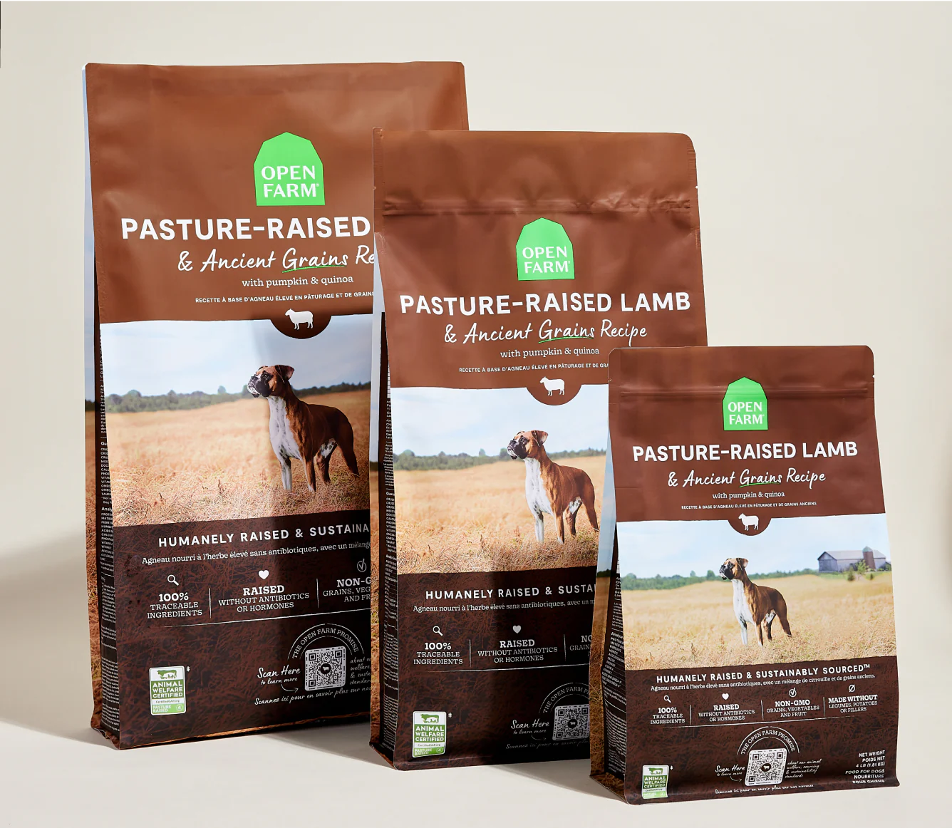 Open Farm Ancient Grains Kibble, Pasture-Raised Lamb