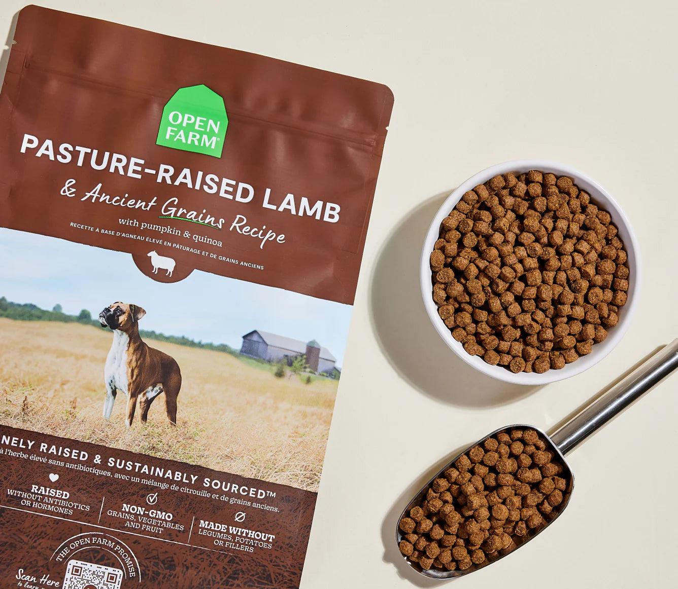 Open Farm Ancient Grains Kibble, Pasture-Raised Lamb