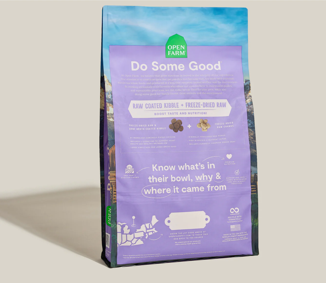 Open Farm RawMix with Ancient Grains Kibble, Large Breed