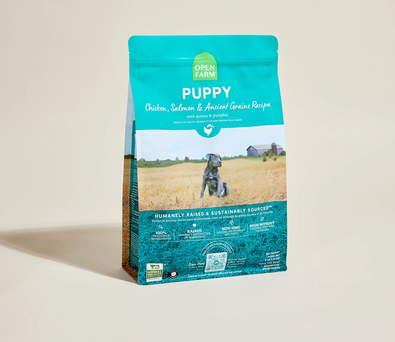 Open Farm Ancient Grains Kibble, Chicken & Salmon Puppy