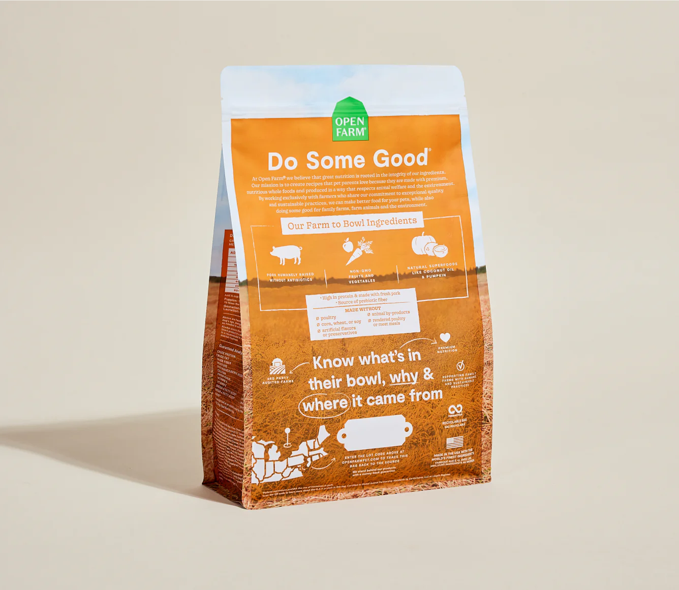 Open Farm Grain-Free Kibble, Farmer's Table Pork