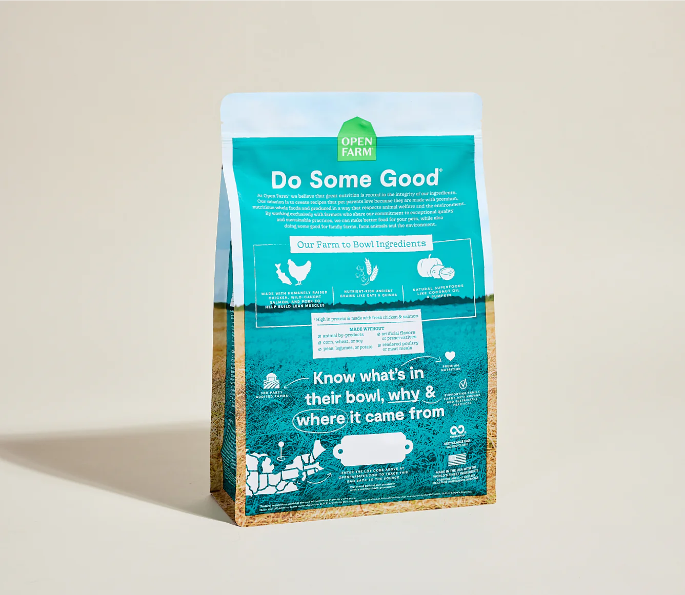 Open Farm Ancient Grains Kibble, Chicken & Salmon Puppy