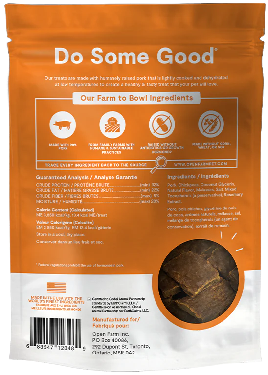 Open Farm Dehydrated Treats, Pork