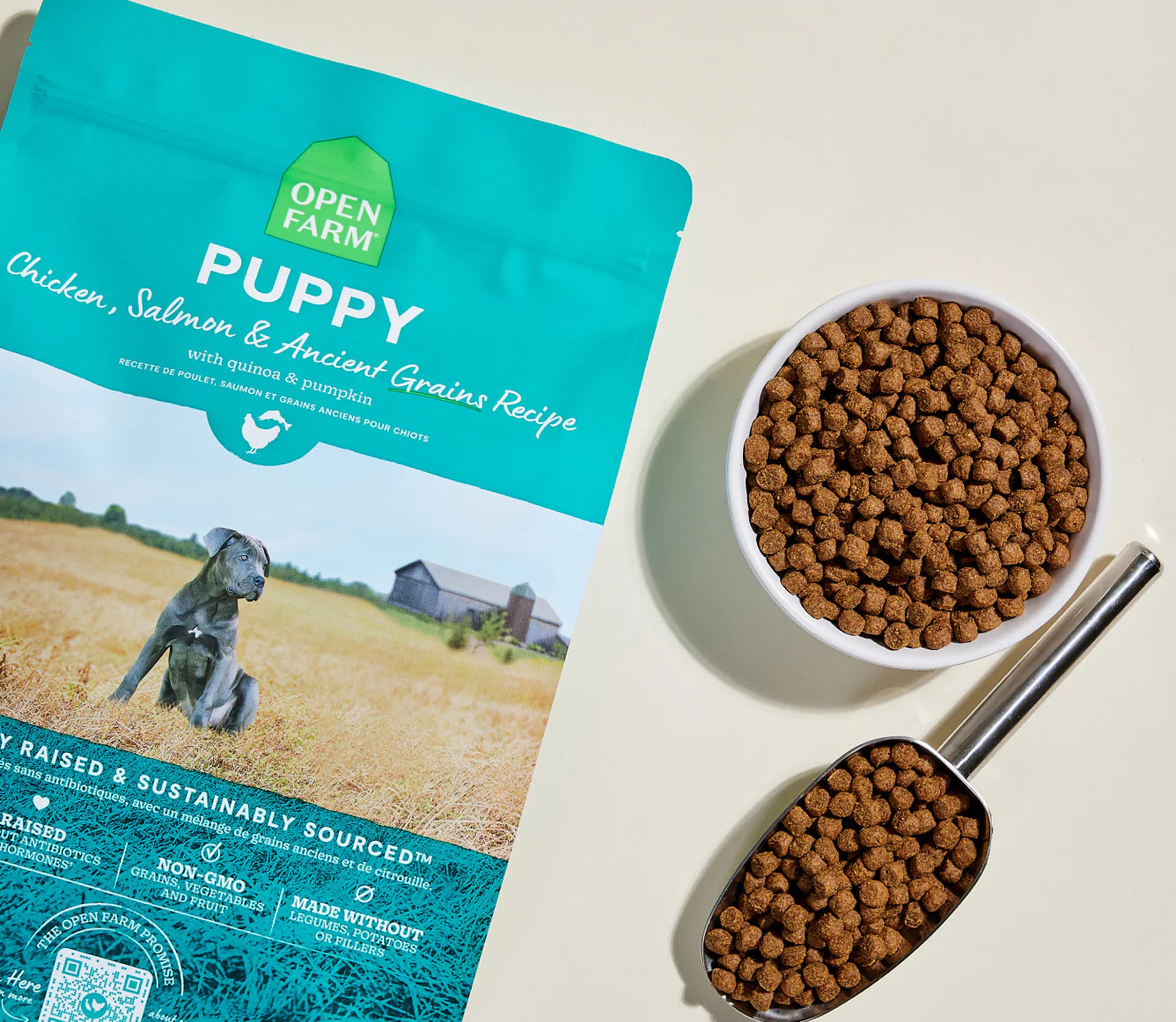 Open Farm Ancient Grains Kibble, Chicken & Salmon Puppy