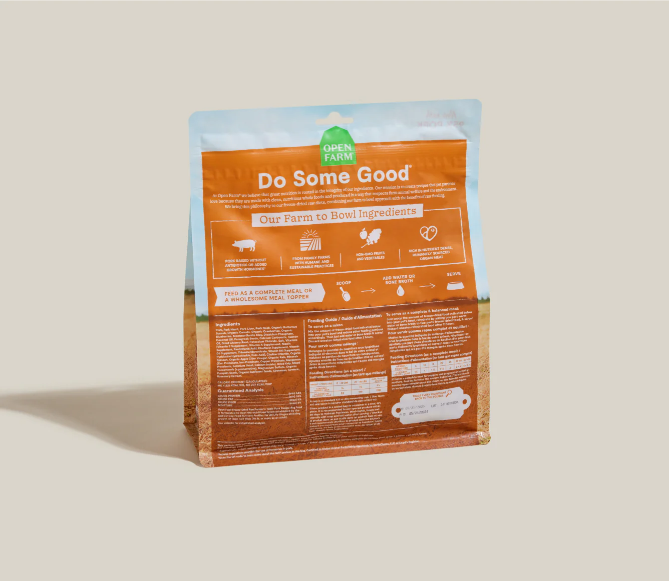 Open Farm Freeze Dried Raw Morsels, Pork