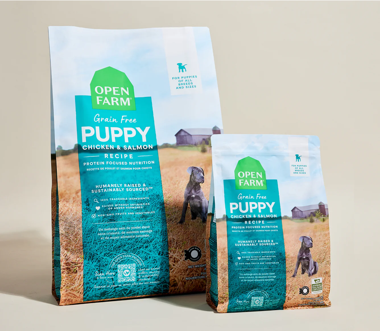 Open Farm Grain-Free Kibble, Chicken & Salmon Puppy