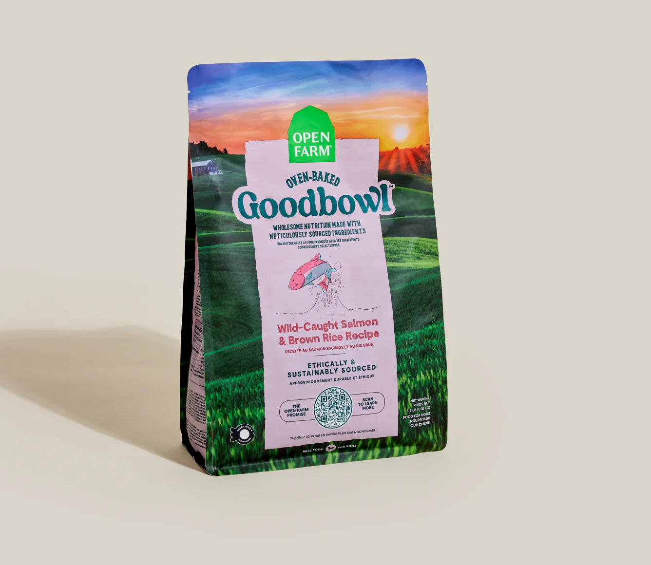 Open Farm Goodbowl Dog Kibble, Wild-Caught Salmon & Brown Rice
