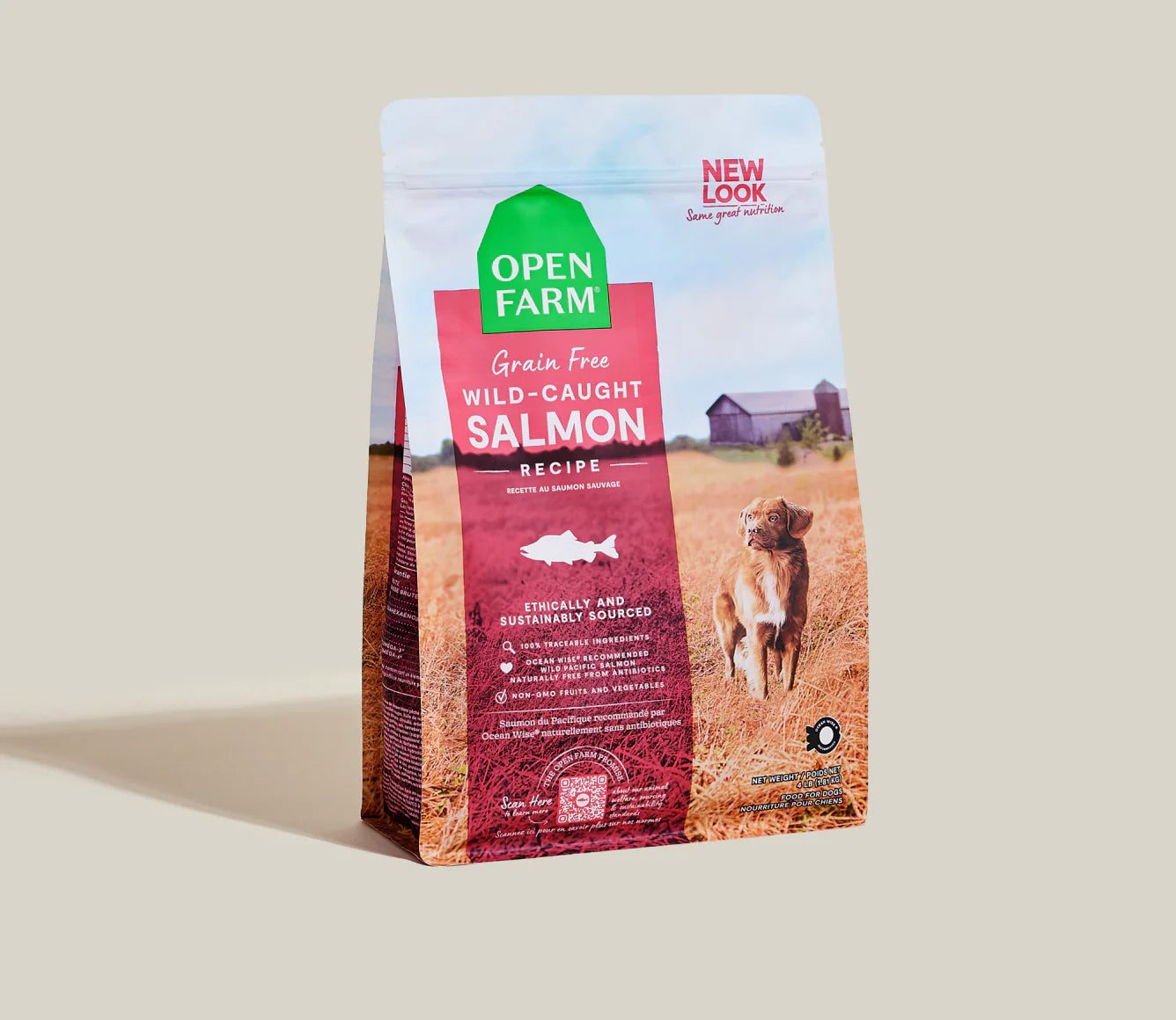 Open Farm Grain-Free Kibble, Wild Caught Salmon