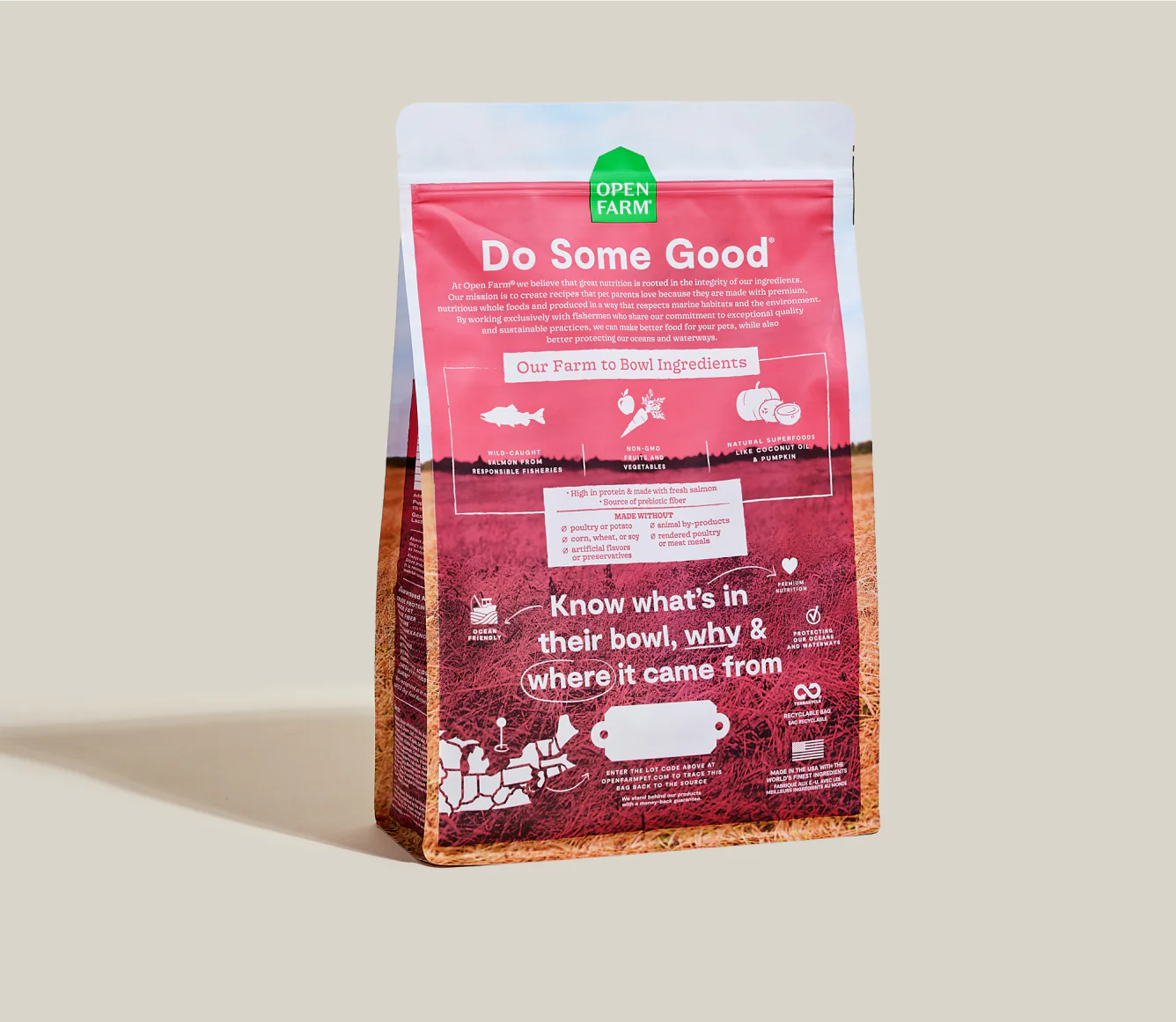 Open Farm Grain-Free Kibble, Wild Caught Salmon