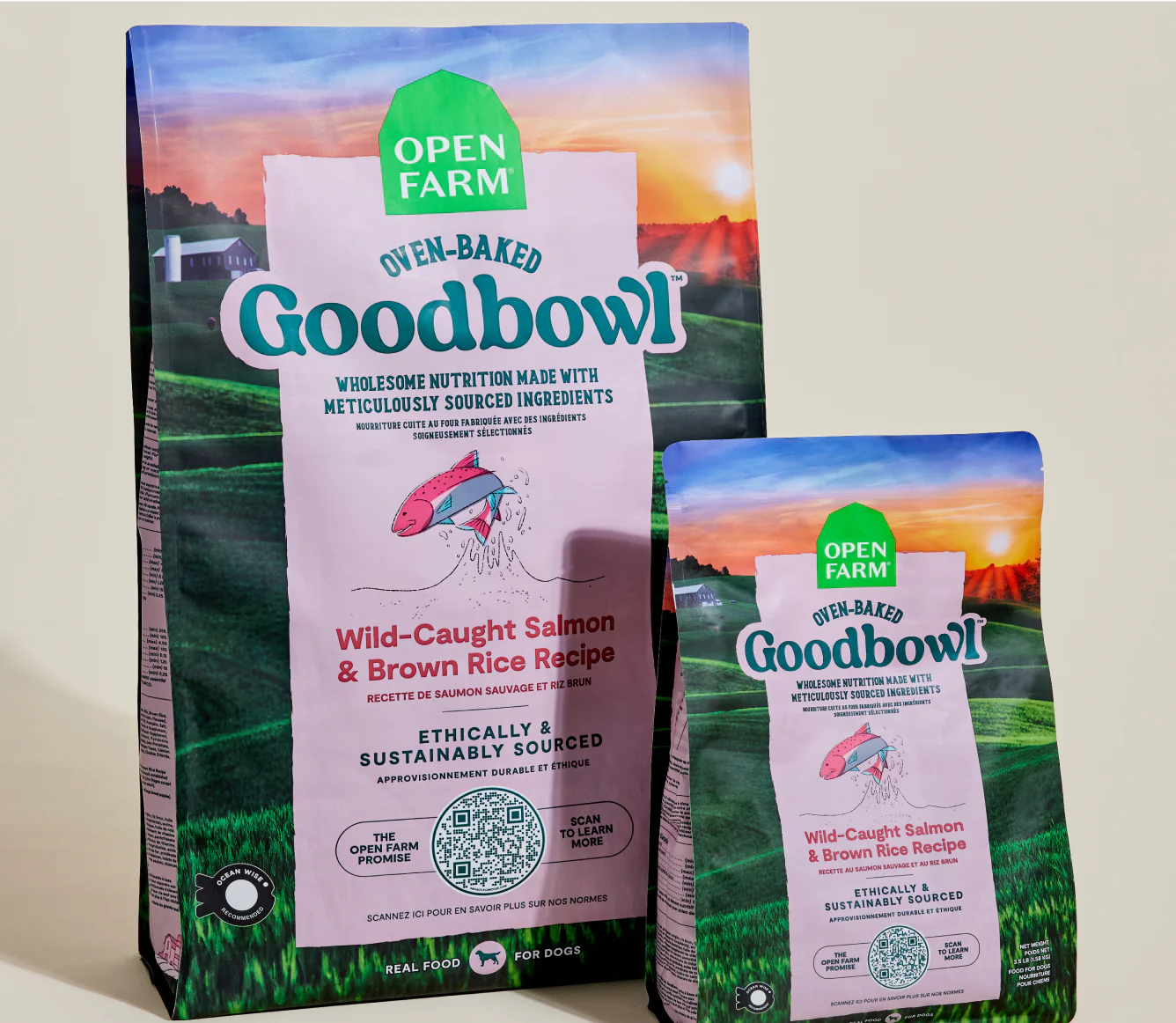 Open Farm Goodbowl Dog Kibble, Wild-Caught Salmon & Brown Rice