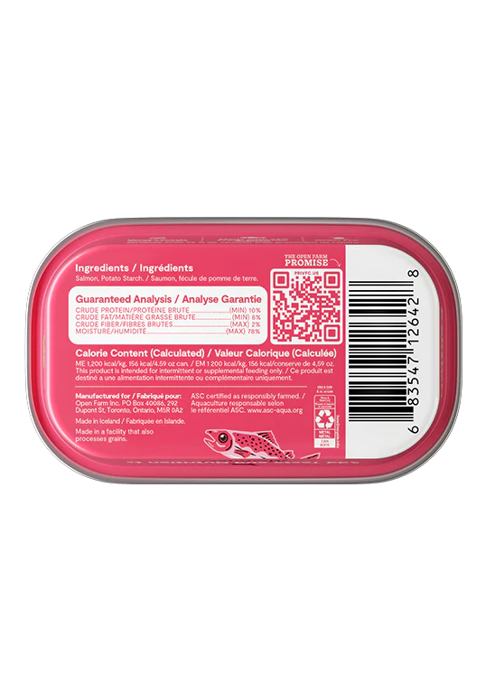 Open Farm Silky Mousse Toppers, Salmon