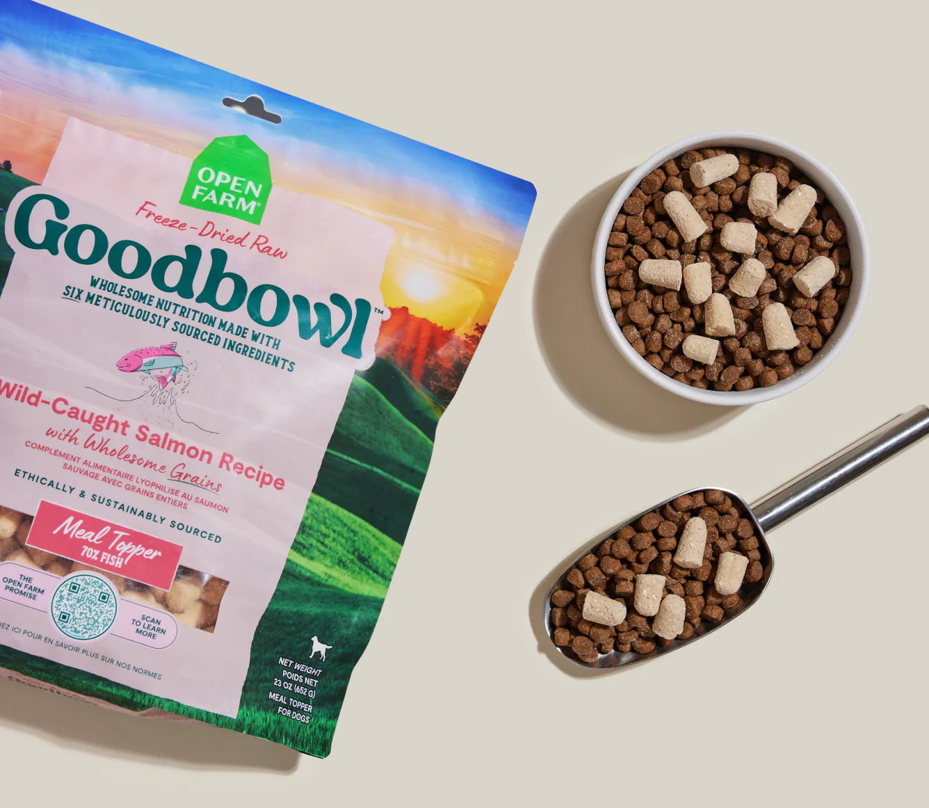 Open Farm Goodbowl Freeze Dried Raw Morsels, Wild-Caught Salmon