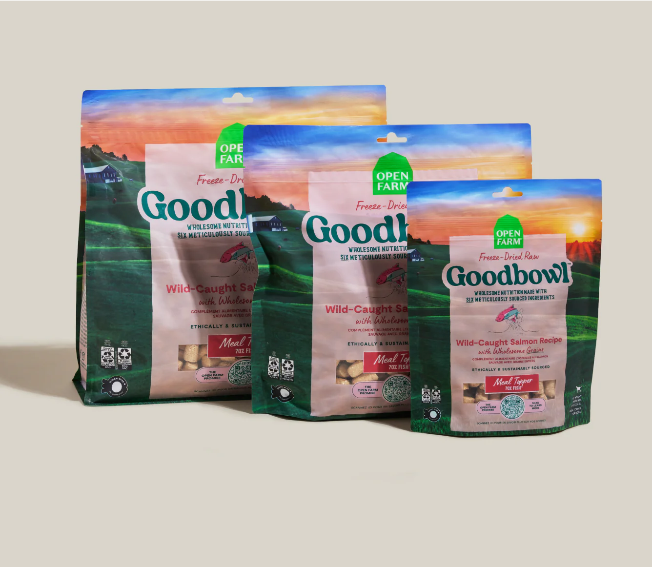 Open Farm Goodbowl Freeze Dried Raw Morsels, Wild-Caught Salmon