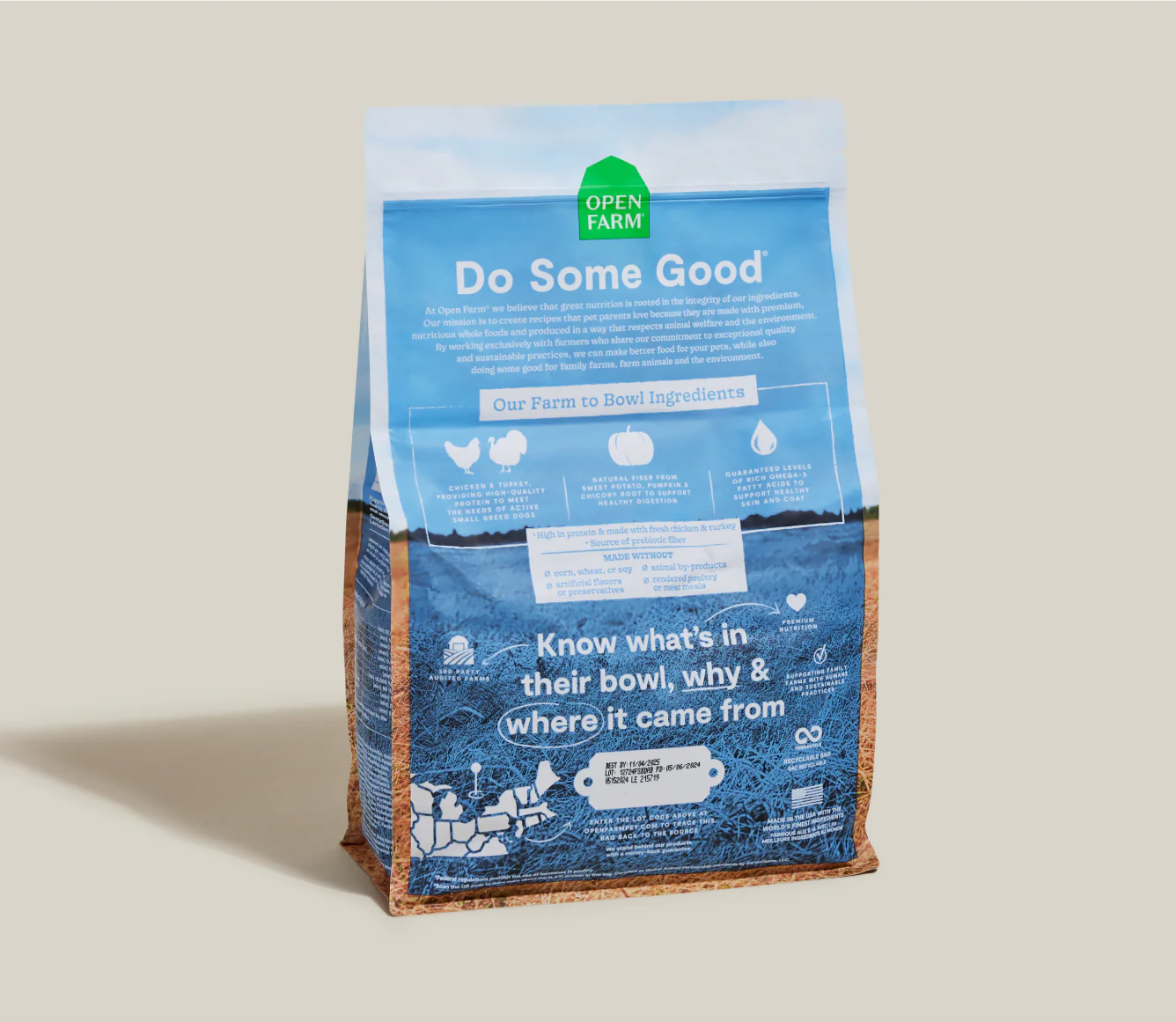 Open Farm Ancient Grains Kibble, Small Breed