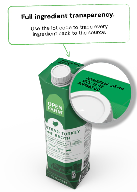 Open Farm Bone Broth, Homestead Turkey
