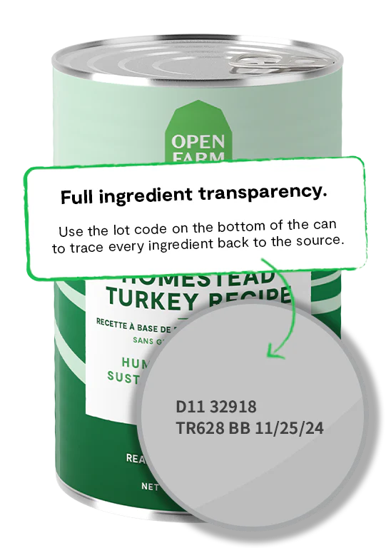 Open Farm Pâté, Homestead Turkey