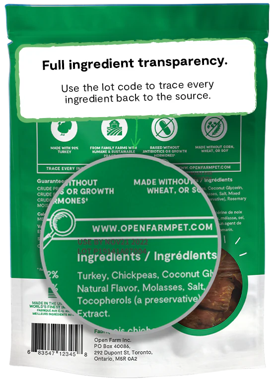 Open Farm Dehydrated Treats, Turkey