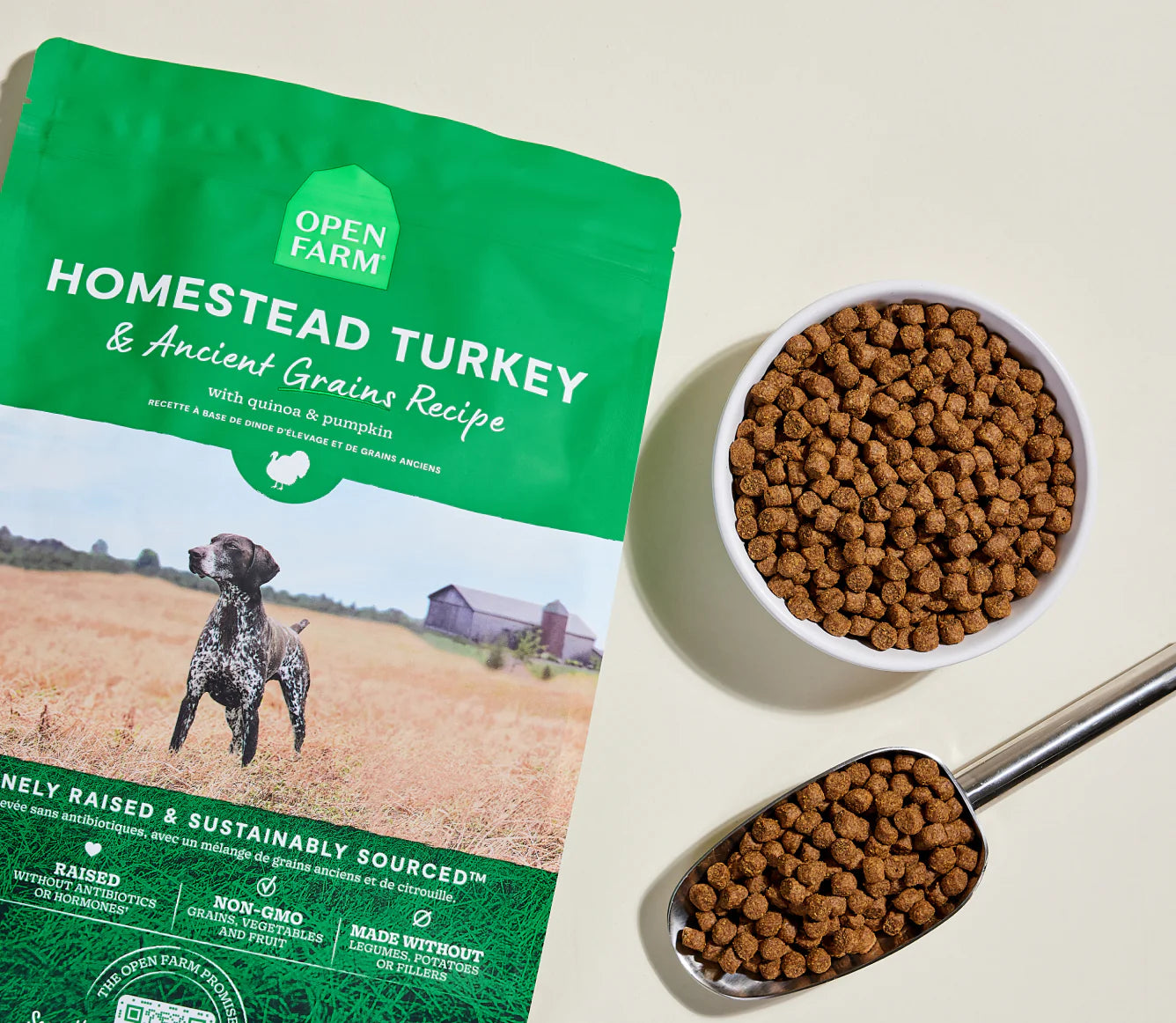 Open Farm Ancient Grains Kibble, Homestead Turkey