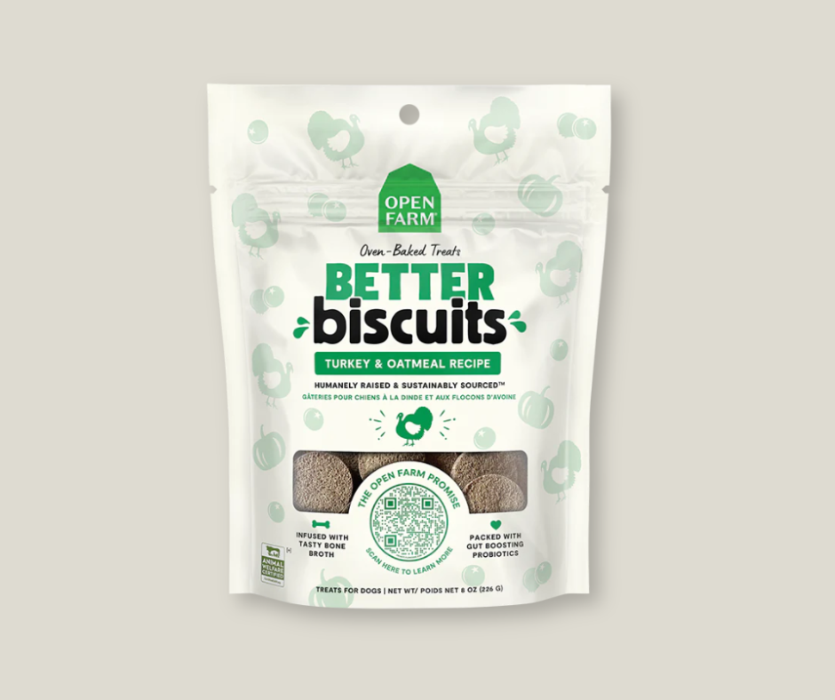 Open Farm Better Biscuits, Turkey & Oatmeal