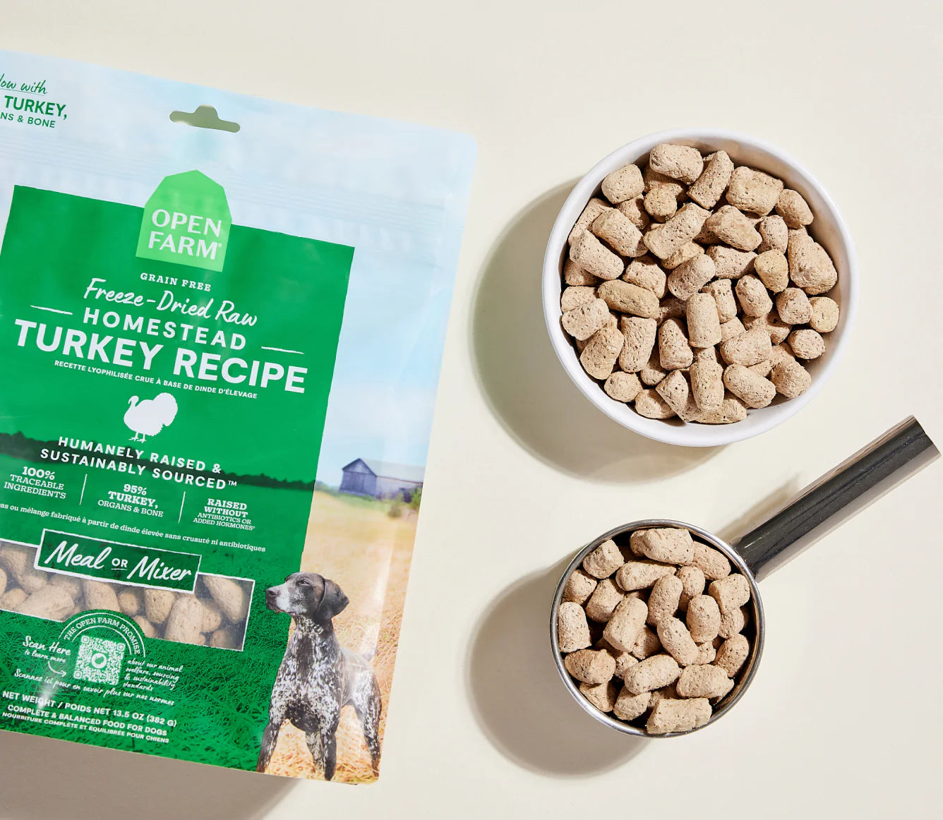 Open Farm Freeze Dried Raw Morsels, Homestead Turkey