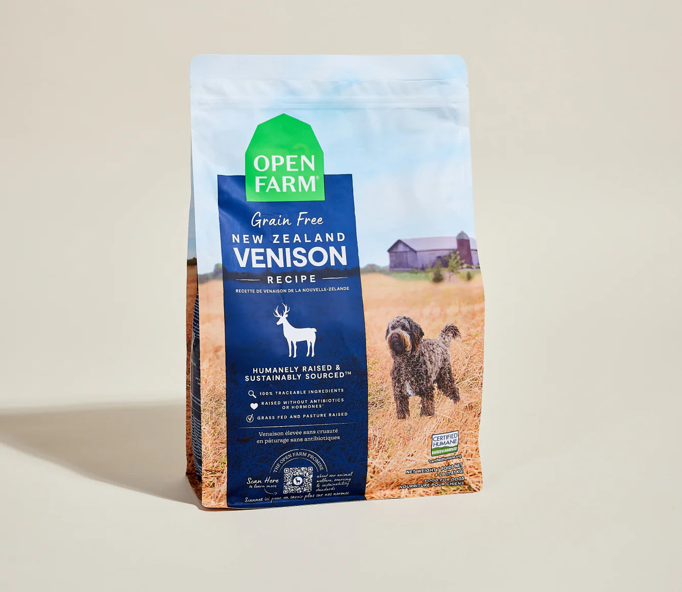Open Farm Grain-Free Kibble, New Zealand Venison