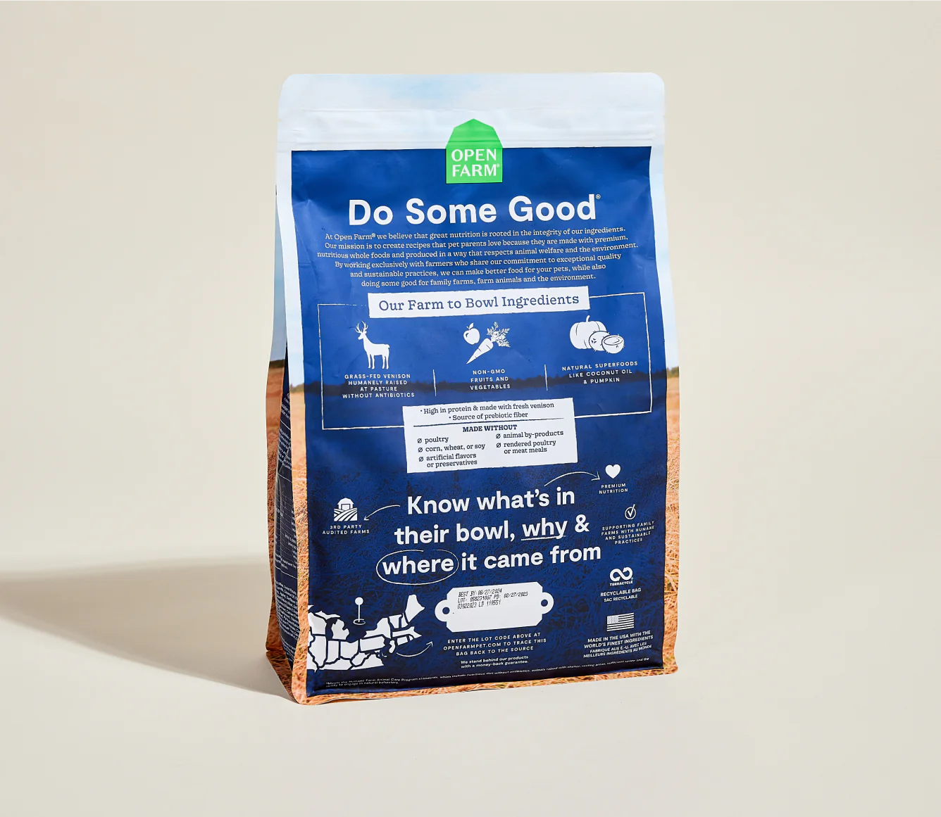 Open Farm Grain-Free Kibble, New Zealand Venison