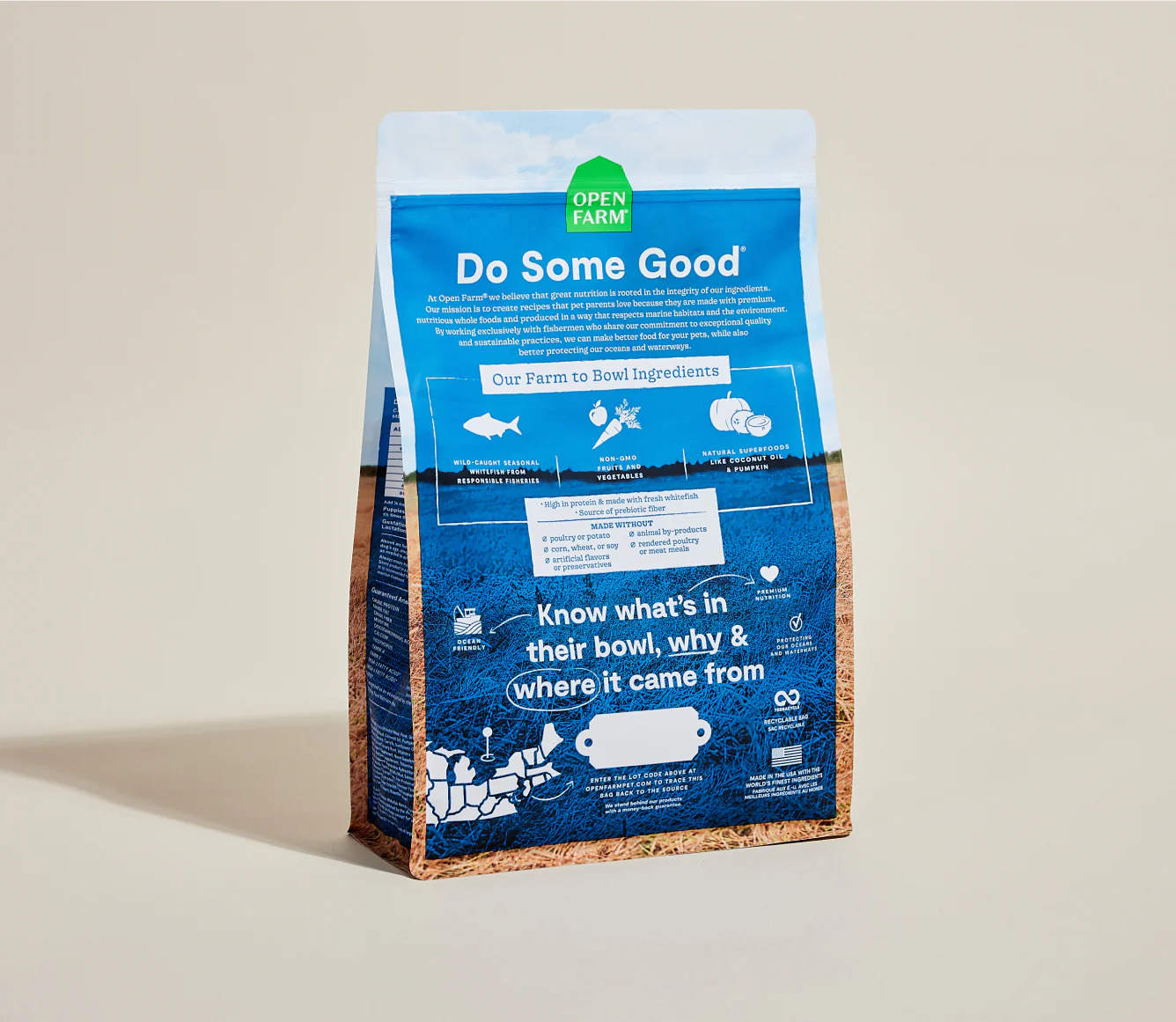 Open Farm Grain-Free Kibble, Catch-of-the-Season Whitefish