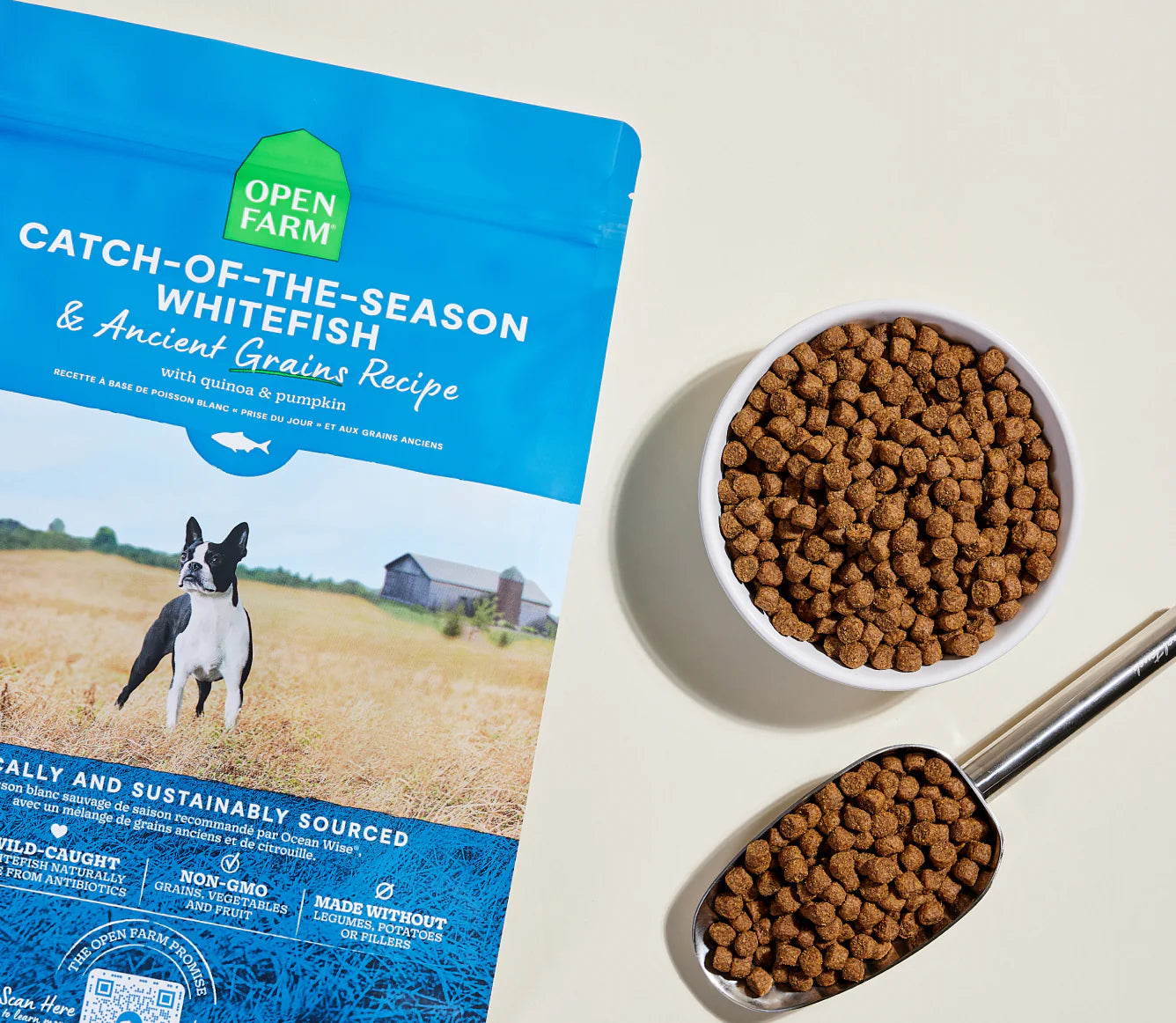 Open Farm Ancient Grains Kibble, Catch-Of-The-Season Whitefish