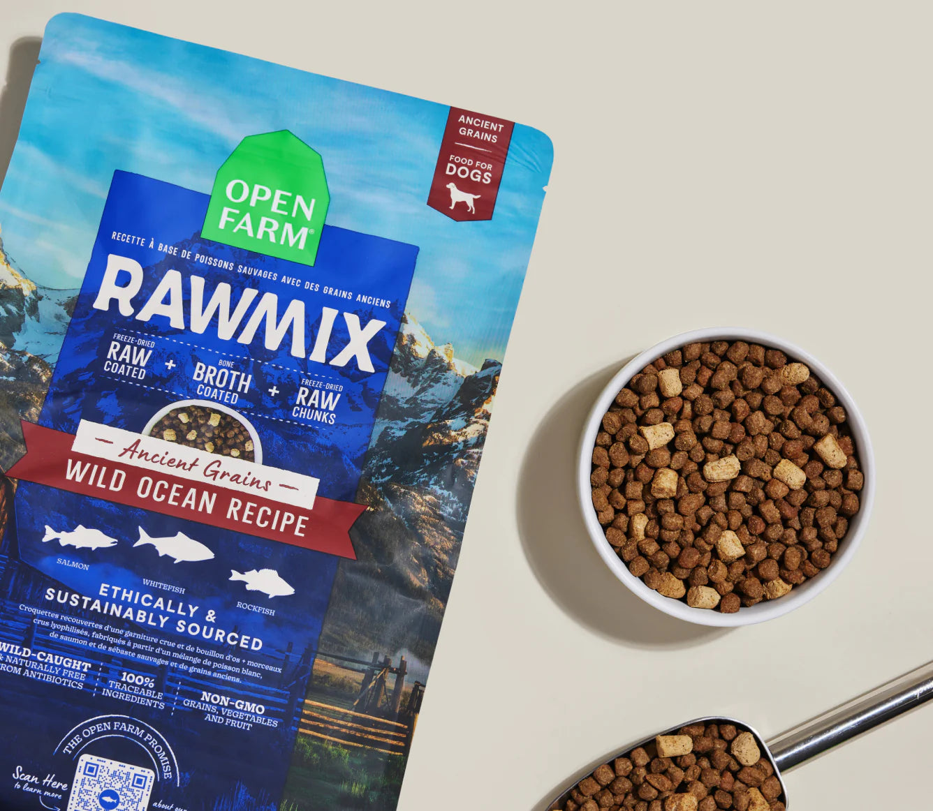 Open Farm RawMix with Ancient Grains Kibble, Wild Ocean