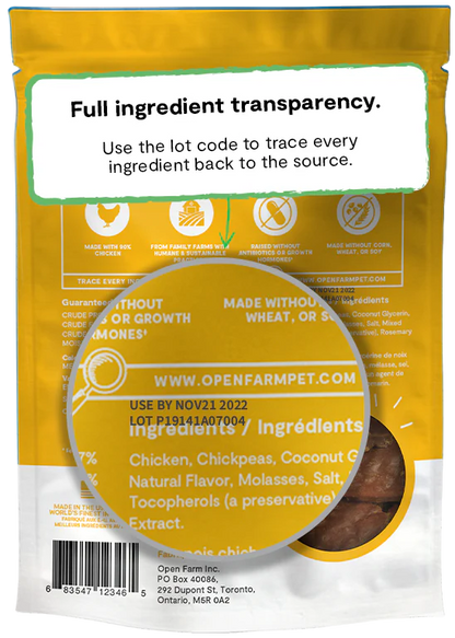 Open Farm Dehydrated Treats, Chicken