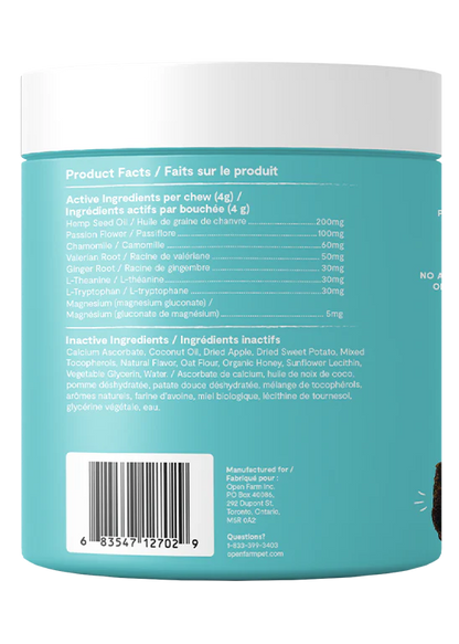 Open Farm Supplement Chews, Calming