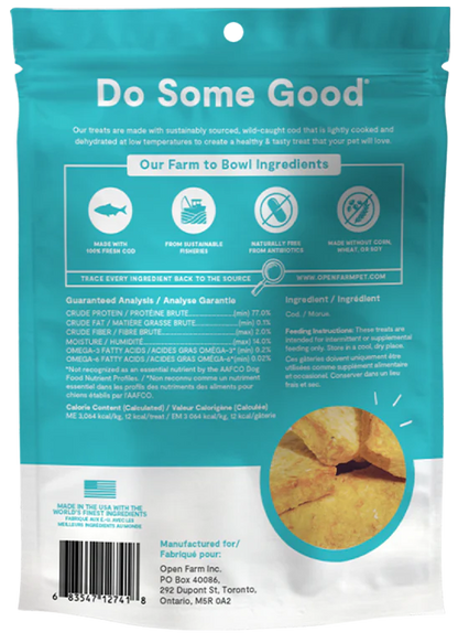 Open Farm Dehydrated Treats, Cod Fish