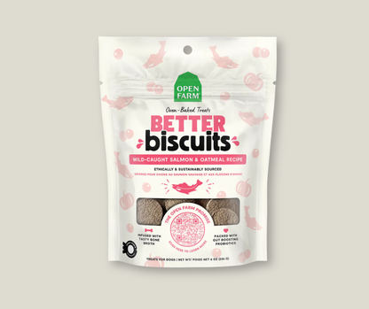 Open Farm Better Biscuits, Salmon & Oatmeal