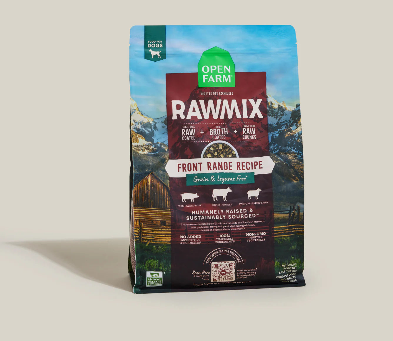 Open Farm RawMix Grain & Legume Free Kibble, Front Range