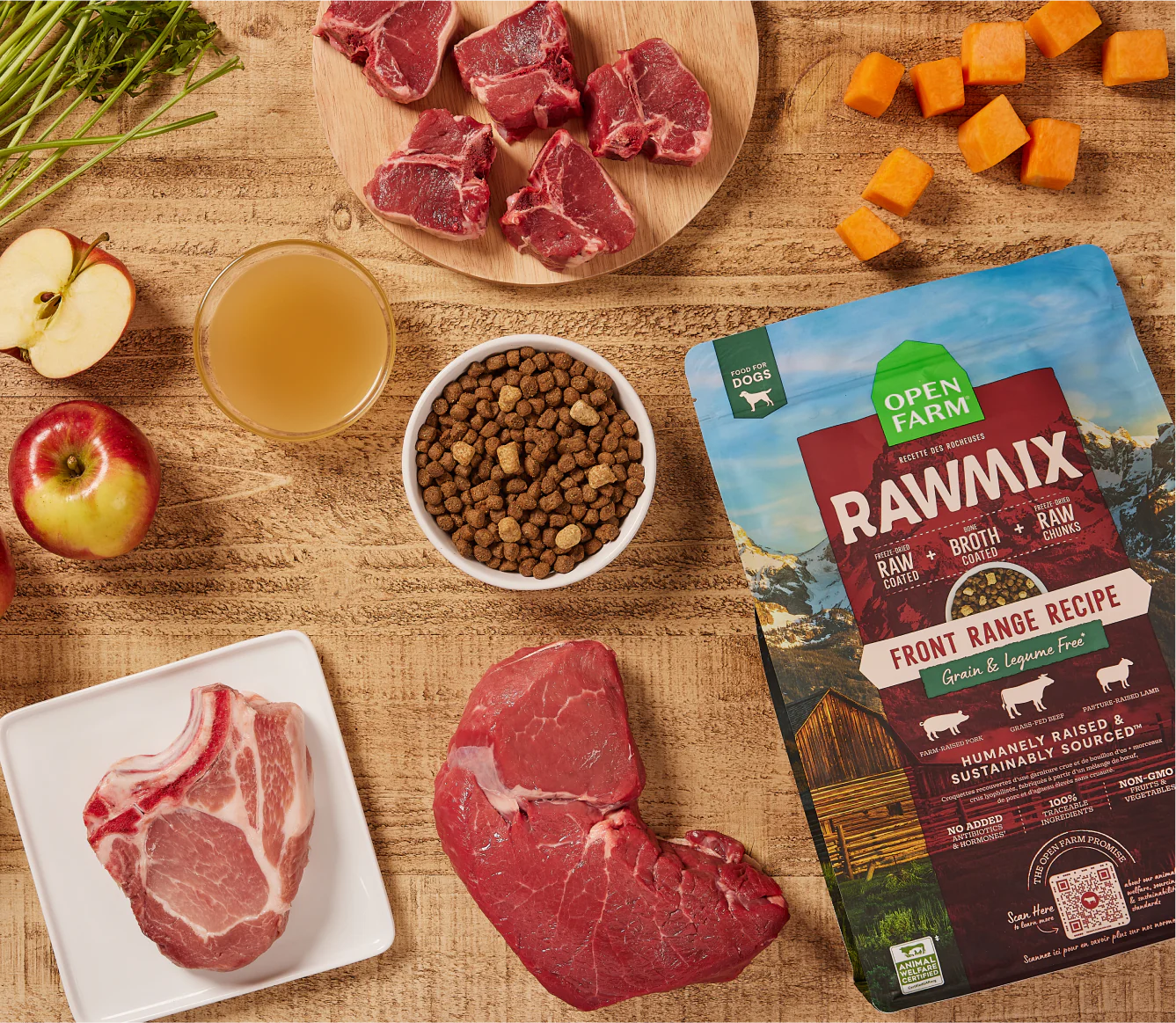 Open Farm RawMix Grain & Legume Free Kibble, Front Range
