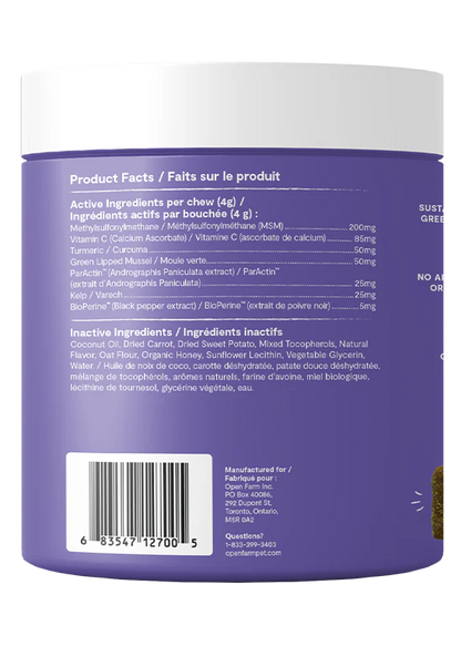 Open Farm Supplement Chews, Hip & Joint
