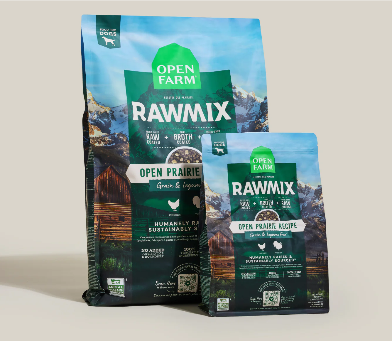 Open Farm RawMix Grain & Legume Free Kibble, Open Prairie