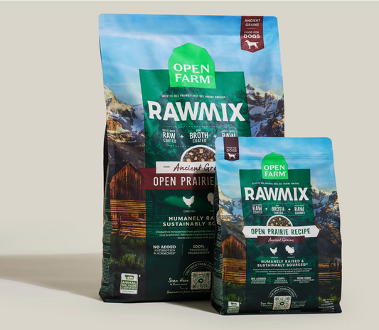 Open Farm RawMix with Ancient Grains Kibble, Open Prairie